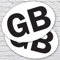 Stukk Stickers GB - Adesivi ovali per Auto, furgoni e Camion, 2 Pezzi