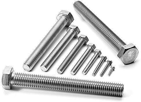 25 Stück M8 x 70 mm Sechskantschrauben DIN 933 Edelstahl A4 V4A Maschinen Gewinde Schraube
