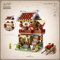 LOZ 1724 Building Blocks Chinese Market Series Architecture Model Pub Shop Creative Educational Toy Construction Toy