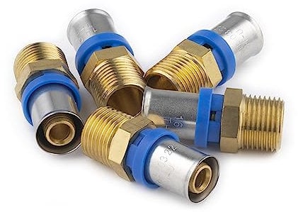 Raccord Multicouche à Sertir Multi profils Ø16 - Mâle 15x21 sachet de 5 raccords NOYON & THIEBAULT