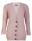Pretty Attitude Womens Ladies Chunky Cable Knit Cardigan Button Long Sleeves Grandad Plus Sizes (Baby Pink, 14)