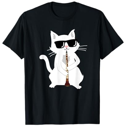 Chat jouant hautbois T-Shirt