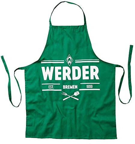 Werder Bremen SV Grillschürze - Est. 1899 - Kochschürze grün Schürze SVW - Plus Lesezeichen I love Bremen