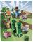 Character World Minecraft Kuscheldecke 160x200 cm - Coral Fleece Decke Minecraft Figuren Fanartikel für Kinder, Jugendliche und Erwachsene - Tagesdecke