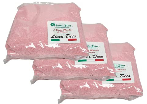 Sable coloré, sable pour décoration pots 0,5 mm sac de 3 kg (25 couleurs disponibles) (rose)