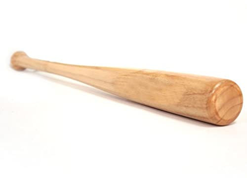 Robuster Baseballschläger aus Holz, Ball und Handschuhe, Training, Training, Outdoor-Sport, Spaß-Set UK (nur 61 cm Holzschläger)