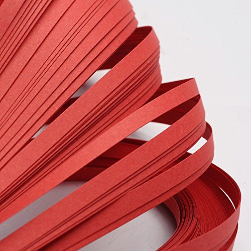 Craftdady Papierstreifen, 530 x 5 mm, Rot, 1200 Stück
