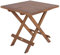 Spetebo Akazie Gartentisch geölt - 50 cm - Holz Klapptisch für Innen und Außen - Beistell Balkon Terrasse Garten Klapp Bistro Tisch massiv klappbar