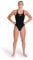 Arena Solid Swim Tech Team Damen-Badeanzug Einteilig, Schnelltrocknender Damenbadeanzug, Sportlicher Badeanzug aus MaxLife Eco Fabric mit Maximaler Chlorbeständigkeit und UPF 50+ UV-Schutz