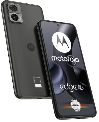 Motorola Moto Edge30 Neo - Smartphone (pantalla 6,3 FHD+, cámara de 64 MP, 8/128 GB, 4020 mAh, Android 12), color negro ónix, incluye funda protectora y adaptador para coche