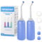 RUFCRIL Portable Travel Bidet with Carry Bag, TPE Material Can Be Boiled, 500ml Capacity with 2 Sealing Rings for Postpartum Perineal Care,Hemorrhoid Treatment(Pack of 2)