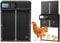 Automatic Chicken Coop Door with Time Mode, Electric Chicken Coop with Waterproof Large Display, for Safe Chicken Keeping, Also Available for Automatic Kitten and Puppy Doors