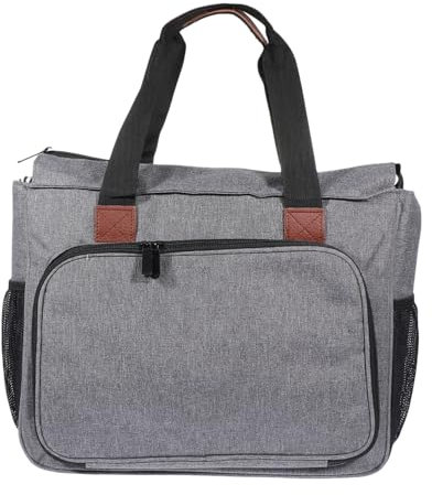 EXCEART Stickerei Werkzeug Tragetasche Aufbewahrungstasche Sticksets Lagerung Tasche Stickrahmen Stickgarn Stickstoff Zubehör Tragegriff Projekte Kreuzstichliebhaber Stickanfänger