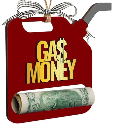 Gas Can Ornament 2024, Gas Money Ornament Hold Cashs, Small Can Fuel Gift Cards, Money Holder for Christmas Tree, Funny for Mom, Dad, Neighbors, New Year Gifts for Women