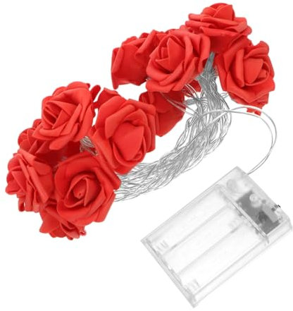 BUGUUYO Rose Lights Plug in Led String Lights Rose Flower Design for Decor Home Atmosphere