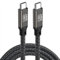 CABLEPELADO Cable USB C Macho a USB-C Macho, Cable Tipo C 3.1 Gen 2, Cable de Carga Rápida, Soporta Video 4K 60Hz, Compatible con Macbook Pro,Air, iPad Pro,Air, iPhon, Samsung, Pixel, Nylon, 50 cm