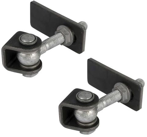 LOCINOX GBMU-B Lot de 3 charnières de portail avec ouverture à 180° (1 paire) en acier (M20)