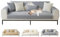 ShowyLive Couch Überzug 1/2/3/4 Sitzer L Form Sofa Überzug Ecksofa rutschfest Hund Katze -Antirutsch, Anti Slip Sofabezug Sofa Überwurf (Hellgrau, 90 * 210CM)