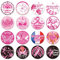 Générique 16PCS Octobre Rose 2024 Accessoires Français - Ruban Pin's Broches pour Sensibilisation au Cancer du Sein - Goodies Activité