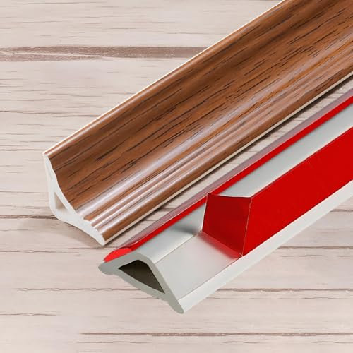Raouoae Self-Adhesive Decorative Strip 123cm (2-Pack) – Flexible Peel And Stick Worktop Trim For Tile Edges, Corner Decoration, Stylish Finishing Touch For Kitchen & Bathroom(Option 6)