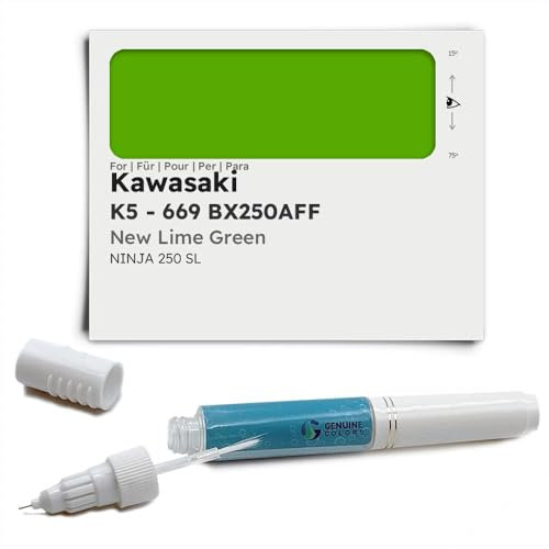 Genuine Colors Penna a vernice NEW LIME GREEN K5-669, BX250AFF compatibile/ricambio per Kawasaki Verde