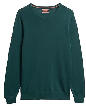 Superdry Herren Leichtes Essentials Strick-Sweatshirt mit Rundhalsausschnitt