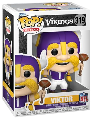 Funko Pop! NFL Mascots: Vikings - Viktor - NHL Maskottchen und Marks - Sammelfigur aus Vinyl - Geschenkidee - Offizielles Merchandise - Spielzeug für Kinder & Erwachsene - Sportfans - Modellfigur für