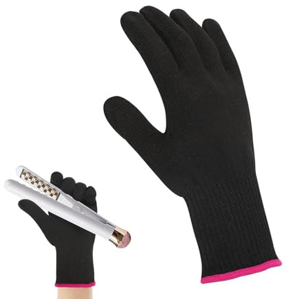 Fogcosy Professional Heat Glove - Heat Resistant Gloves for Hair Styling, Heat Protection Gloves Heat Blocking for Curling, Heat Proof Gloves Fits Left and Right Hands