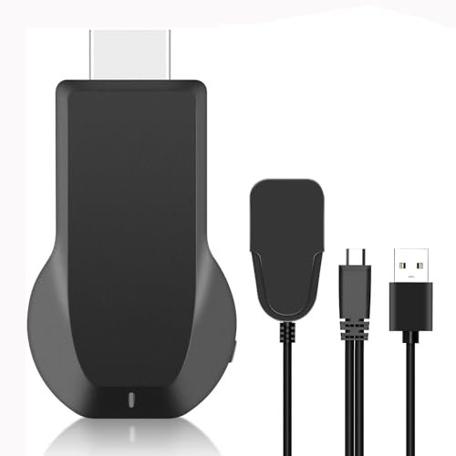 Adaptateur d'affichage sans fil, dongle HDMI sans fil, 4K 1080p HDMI WiFi Mobile Screen Mirroring Récepteur Dongle pour i-P-hone M-ac i-OS Android vers TV Projecteur Prend en charge Miracast Airplay