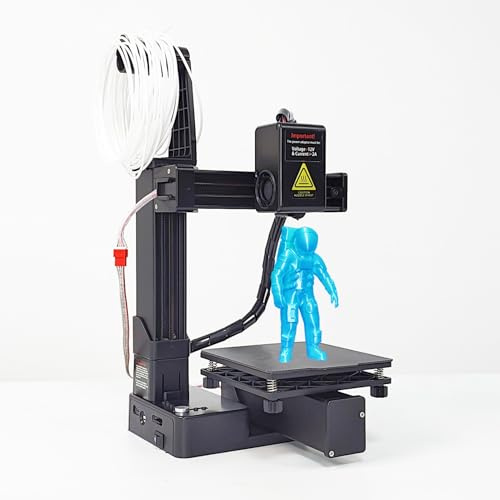 3D -Drucker, Kleiner Drucker Hoher Präzision für Anfänger, 3D -Druckmaschine Druckgröße von 4 X 4 X 4 Zoll (100 X 100 X 100 mm) für das Training (EU-Stecker)