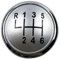 Für VW Für Polo 9N 9N2 GTI 2002-2010 Schaltknauf Hebel Shifter Top Cap Abdeckung Schaltknauf Schalthebel Hebel(6 Speed Silver)
