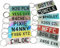Pixie's Gifts Custom License Plate Keychain 8cm - Personalised Number Plate Keychain - Mini Number Plate Key Ring - Gift for New Car & Just Passed Milestones (Blue Galaxy)