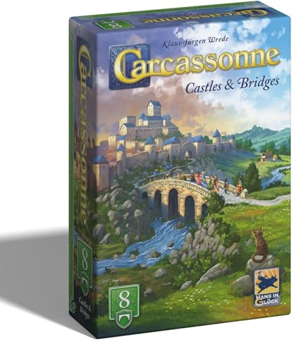 Hans im Gluck | Carcassonne: Castles & Bridges Expansion 8 Refresh | Board Game Expansion | Ages 7+ | 2-5 Players | 45 Minutes Playing Time