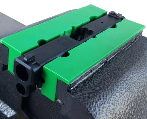 Ganasce magnetiche morbide per morse da banco, 2 accessori in gomma per fresa e trapano a colonna (15,2 cm, verde C)