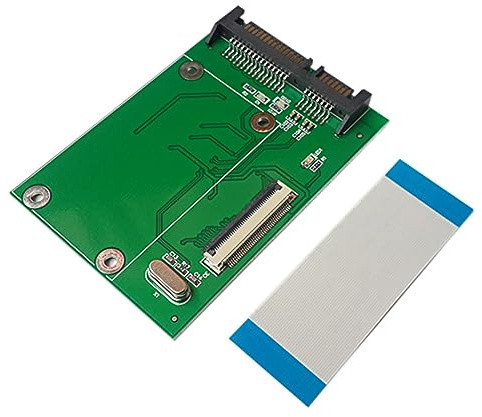 ZYHARUKO 4,6 cm ZIF/LIF/CE auf 22-polige 2,5-Zoll-Festplatte für Express SSD Adapter mit Kabel Zif Ce
