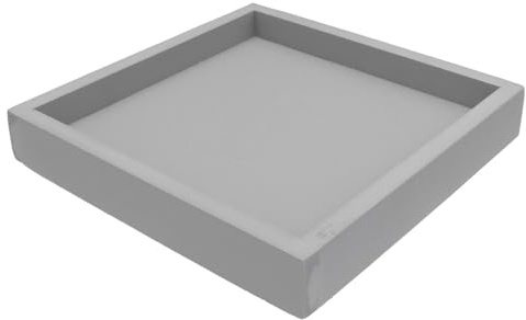 DECHOUS Verdickter Quadratischer Blumentopf Untersetzer aus Kunststoff Auslaufsichere Pflanzunterlage 20x20cm rutschfest für Balkon und Innenräume