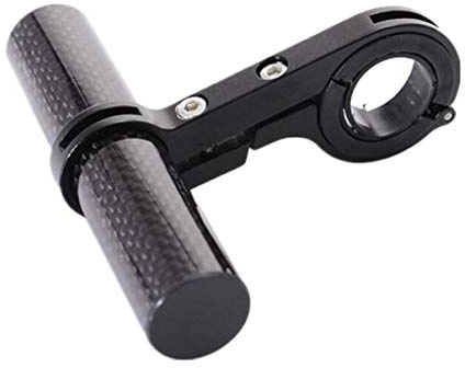 ETOPARS Bike Handlebar Extender Carbon Fiber Single Clamp Extension Mount Holder With Aluminum Alloy Bracket Space Saver