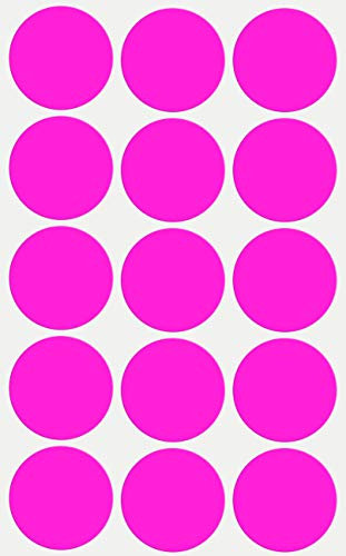 Etiketten Neon Pink 30 mm Aufkleber – 3 cm Klebepunkte 225 Stück von Royal Green
