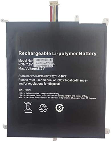 Bestome Ersatz Akku Kompatibel mit HW-34154184 34154184P Chuwi Aerobook G139 CWI547 CWI510 Tablet PC