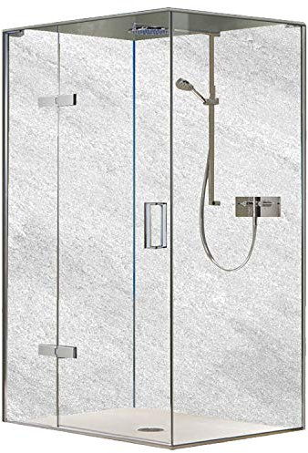 Original FLYERANDPRINT - SHOWER-PLATE, Alu-Dipond, OHNE FUGEN, Fliesenersatz, Duschrückwand, Wunschmaß, Dusche, Bad, Wandverkleidung, Wandverkleidung, DH-17-43 (Set mit 2 Platten, 90 x 200 cm)