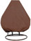 HSGAV Hängesessel Abdeckung 2 Personen, 232x203cm, Eierschaukel Stuhlbezüge, Schwebesessel Outdoor Schaukelstuhl, 210D Oxford Wasserdichter Winddichter Anti-uv,Braun