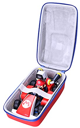 L LTGEM Custodia per Mario Kart Live: Home Circuit -Mario Set - Nintendo Switch Mario Set Edition - Borsa protettiva da viaggio (rosso)
