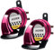 2 Stück Air Hupe 12v 300DB, Auto Signalhorn Extrem Laut, Autohupe Fanfare Druckluft, Schneckenlufthorn für Lkw Motorrad, Horns für Trucks Roller Boot Motorcycle Electric Car Hupe (Rose)