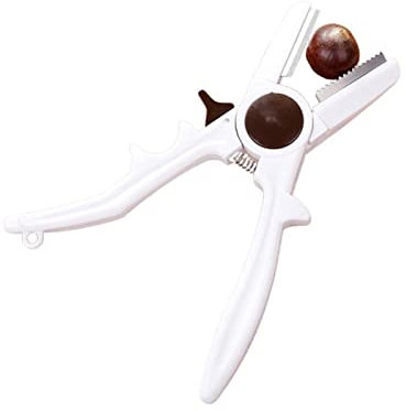 dhcsf Nussknacker Kastanien-Cracker Edelstahl-Kastanien-Clip-Walnuss-Zangen-Metall-Cracker-Schaler-Nussöffner-Cutter-Küchen-Gadgets und Accesso Walnussknacker