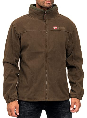 Geographical Norway Herren Fleecejacke Modell 05 bans Men Braun L