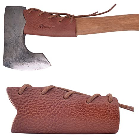 Leather Axe Handle Guard, Axe Handle Covers Protector (Camping Axe-03)