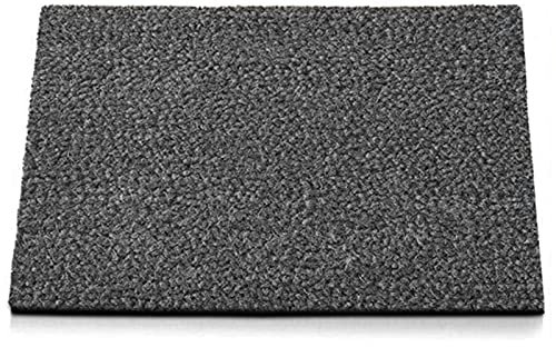 casa pura Kokos Fußmatte - rutsch & wetterfeste bei Schnee & Regen Kokosmatte aus Kokos Naturfasern Meterware, auch für großflächige Eingänge I 24mm, 40x60cm, grau