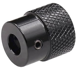 CHANCS Aluminiumlegierung Werkzeugmaschinenhandräder 20mm OD 6mm Bohrung gerändelt oxidiert schwarz Griffe Knöpfe für Fräser Bohrmaschine Kurbel Drehmaschine