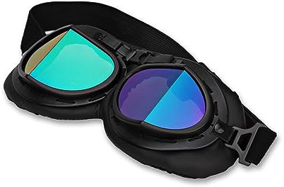 XiVue Motorbike Goggles Men Women Ski Sports Goggles UV Protective Cycling Windproof Outdoor Sun Glasses Motorcycles Glasses Motocross Eyeglasses Riding Glasses (Color : Black) (A)