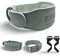 BEAR GRIP - Premium Suede Double Prong Weight Lifting Belt (Grey, Large)